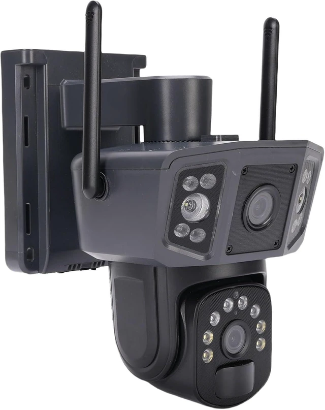 Alt view image 8 of 14 - WiFi Solar Security Cameras, for APP Connection PIR Motion Detection, Home Security Systems 8MP HD Outdoor Camera for Home with Solar Panel Power