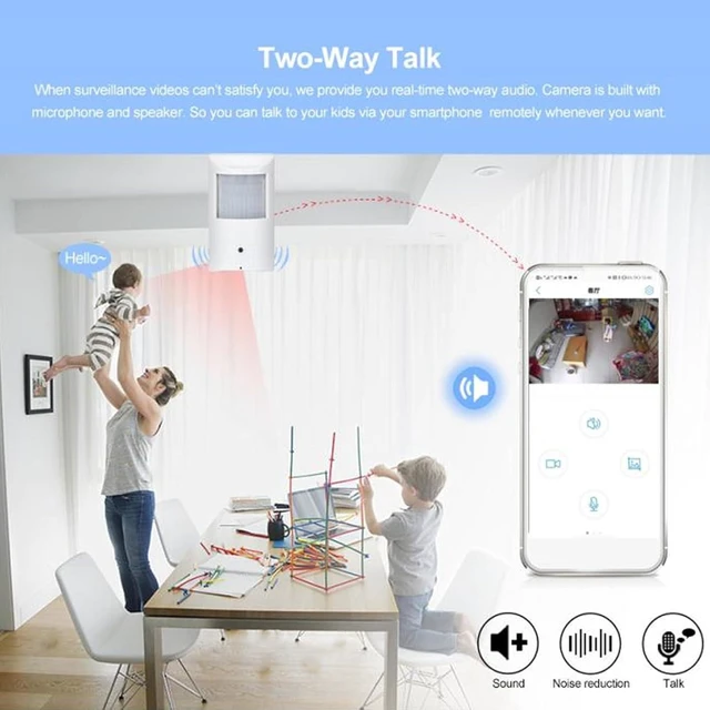 Alt view image 13 of 14 - 5MP WiFi Security Camera, Ultra HD Infrared Camera with Wired Coaxial Cable, Equipment for Home Office Living Room