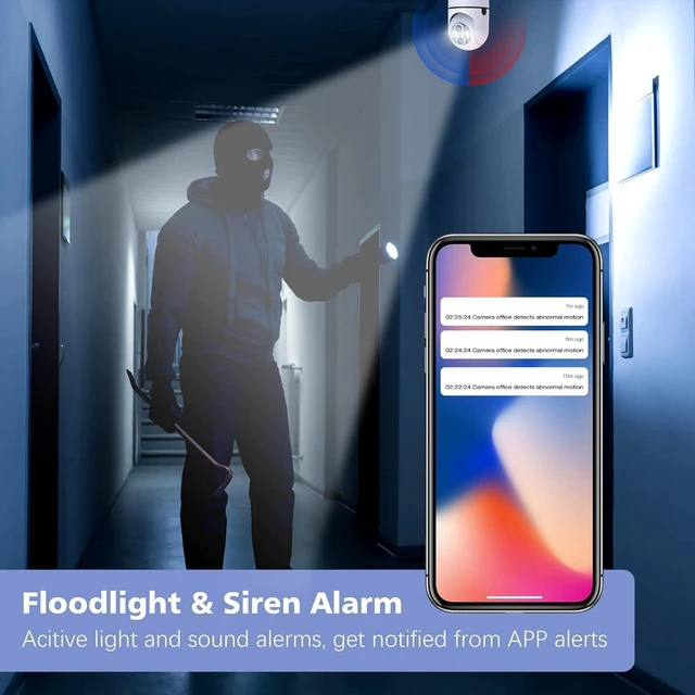 Alt view image 14 of 14 - 2MP Light Bul b Security Camera Outdoor Wireless 2.4G WiFi 360° Lightbulb Camera,2 Way Audio/HD/Night Vision/Light Socket Security Camera, Smart Motion Detection