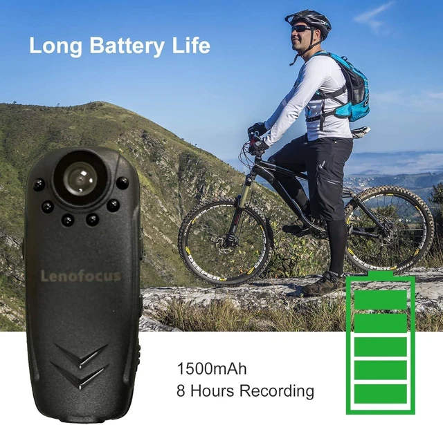 Alt view image 7 of 10 - Wearable Video Camera 32GB 1080P 8 Hours Recording Time Body Camera