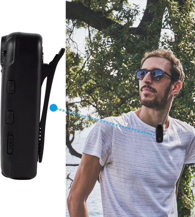 Alt view image 8 of 10 - Wearable Video Camera 32GB 1080P 8 Hours Recording Time Body Camera