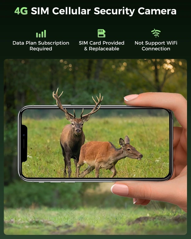 Alt view image 10 of 14 - Xega 4G Cellular Security Camera Indoor Portable Bundle with 4G Cellular Security Camera Solar Powered 10000mAh Battery
