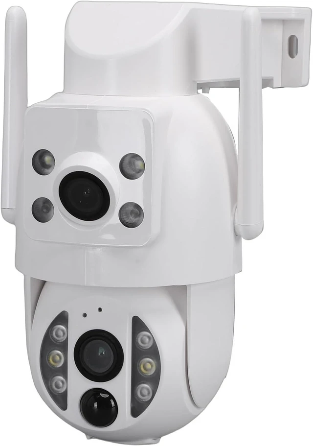 Alt view image 8 of 14 - Solar Security Camera, Wireless Outdoor Security Camera with Dual 3MP Lens 2K Resolution and 8000mAh Battery, for Home and Motion Detection