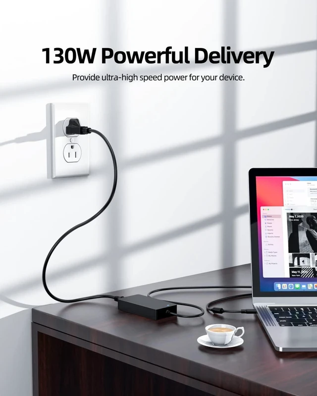 Alt view image 14 of 14 - 130W AC Charger Compatible with Dell Latitude 5421, Latitude 5521 P137G P104F Laptop Power Supply Adapter Cord