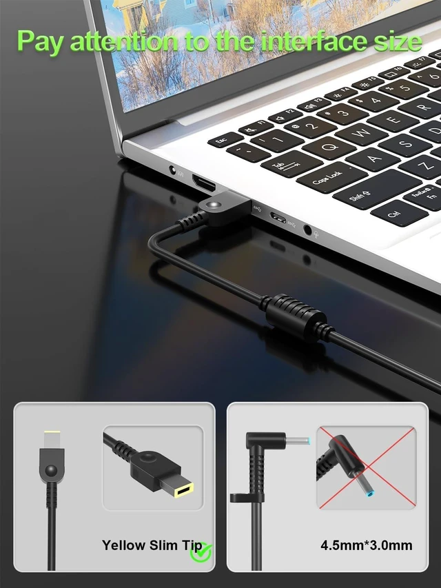 Alt view image 9 of 14 - 300W Slim Charger Compatible with Lenovo Legion Pro 5 7 5i 7i 9i 16IRX8 16ARX8H 16IAH7H 16IRX9 16IAX10H 16ITHg6 16ACHg6 16IAX7 R9000 Y9000 ThinkPad R7000P LOQ 17IRB8 Laptop