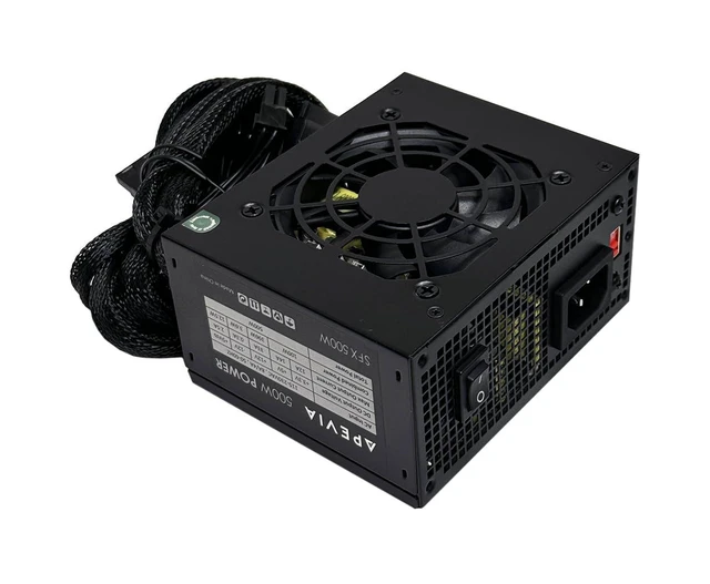 Alt view image 6 of 10 - Apevia SFX-AP500W Mini ITX Solution/Micro ATX/SFX 500W Power Supply