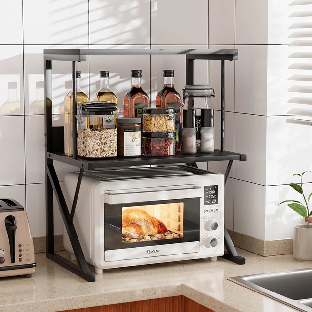 Alt view image 14 of 14 - aboxoo Printer Stand for Desk to Save Space, Metal+Wood for Home Office