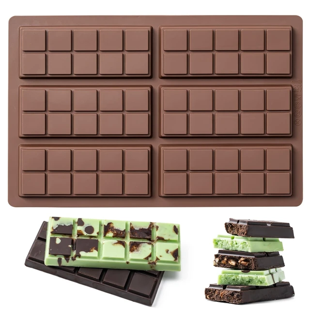 Alt view image 7 of 12 - Chocolate Bar Mold,Non-Stick Chocolate Molds,100% Food Grade Silicone Mold