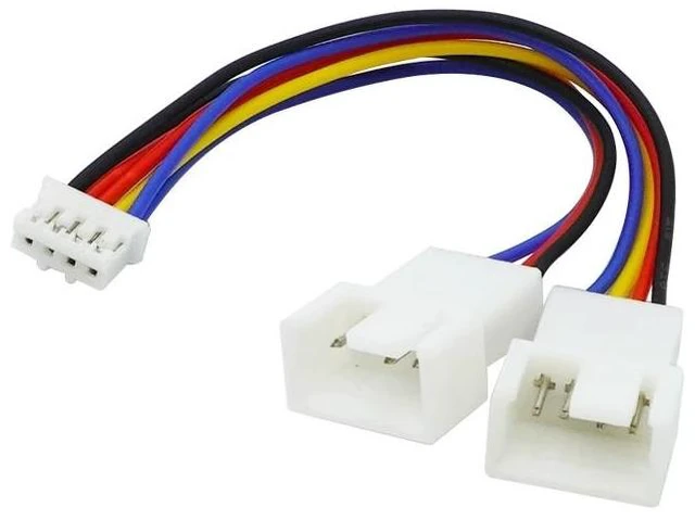 Alt view image 3 of 3 - 4Pin Fan PWM Cable 1 to 2 Motherboard 4-Pin Female to PWM Fan 4-Pin Male Multi-fan Temperature Control Extension Cable Fan Cable