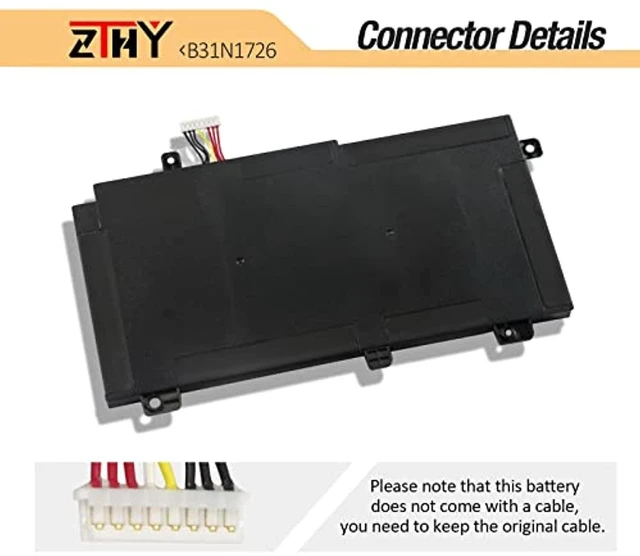 Alt view image 11 of 14 - B31n1726 Laptop Battery Replacement For Asus Tuf Gaming Fx504 Fx504g Fx504gd Fx504ge Fx504gm Fx505 Fx505dt Fx505du Fx505dv Fx505gt Fx505gd Fx505gm Fx80 Fx80g Fx80gd Fx80ge Fx80gm Fx86 Fx86fm