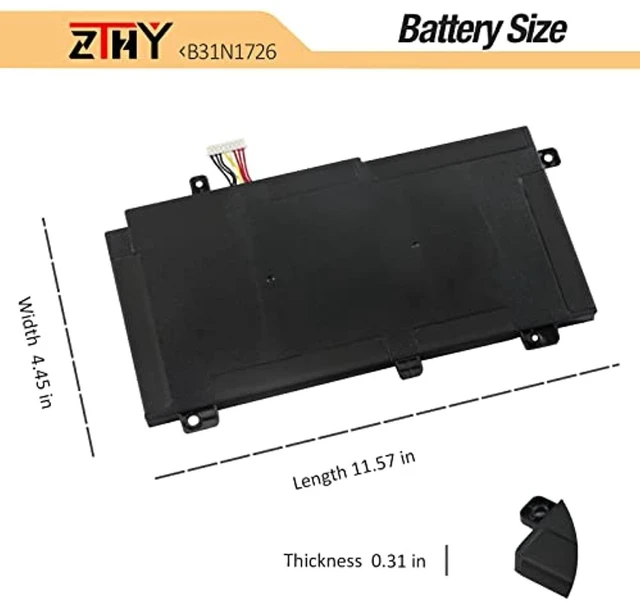 Alt view image 14 of 14 - B31n1726 Laptop Battery Replacement For Asus Tuf Gaming Fx504 Fx504g Fx504gd Fx504ge Fx504gm Fx505 Fx505dt Fx505du Fx505dv Fx505gt Fx505gd Fx505gm Fx80 Fx80g Fx80gd Fx80ge Fx80gm Fx86 Fx86fm