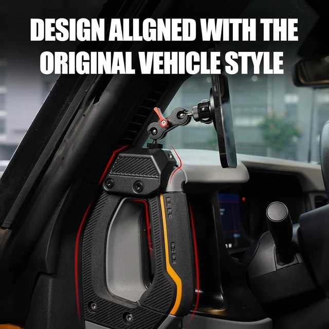 Alt view image 11 of 12 - Mabett Magnetic Phone Holder for Ford Bronco 2021 2022 2023 2024 2025, Adjustable Angles 360°Phone Mount for Bronco Accessories