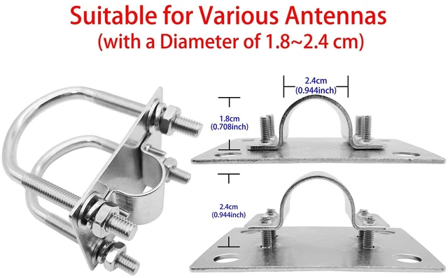Alt view image 10 of 10 - 1090MHz 978MHz Dual Band ADS-B Antenna N-Type Female Outdoor 5dBi Fiberglass Antennas + 10ft N-Male to SMA-Male Extension Cable