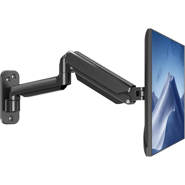 Alt view image 6 of 10 - MOUNTUP Single Monitor Wall Mount for Max 32 Inch Computer Screen, Fully Adjustable Gas Spring Monitor Arm, Wall Mount Monitors Holder Support 4.4-19.8lbs Display, VESA Bracket Fit 75x75mm, 100x100mm