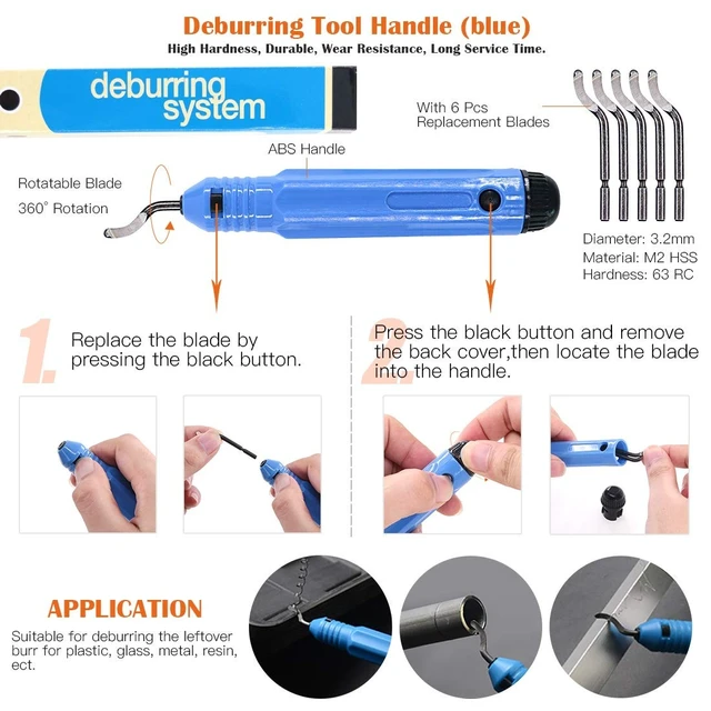 Alt view image 10 of 14 - 42 Piece 3D Print Tool Kit Includes Debur Tool, Cleaning and Removal Tool with Storage Bag, 3D Printer Tool Set for Cleaning, Finishing and Printing 3D Prints