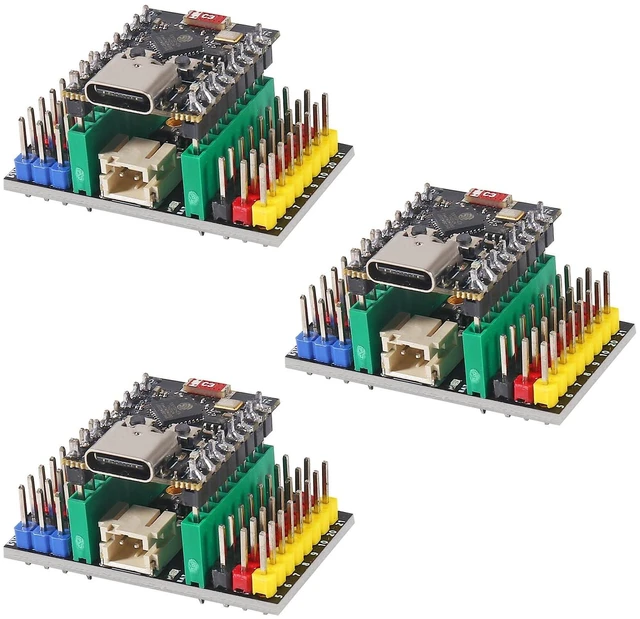 Alt view image 6 of 10 - DWEII 3 Sets ESP32-C3 MINI Development Board ESP32 Supermini Development Board RP2040 Development Board WiFi Bluetooth wtih C3 Expansion Board