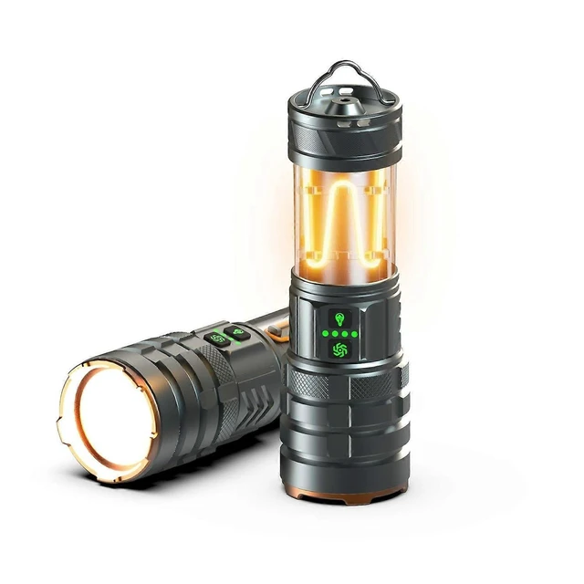 Alt view image 6 of 10 - Ecocleanpath 5000LM Rechargeable 2-in-1 LED Flashlight & Lantern, 5000mAh Power Bank, IP45 Waterproof Camping Light