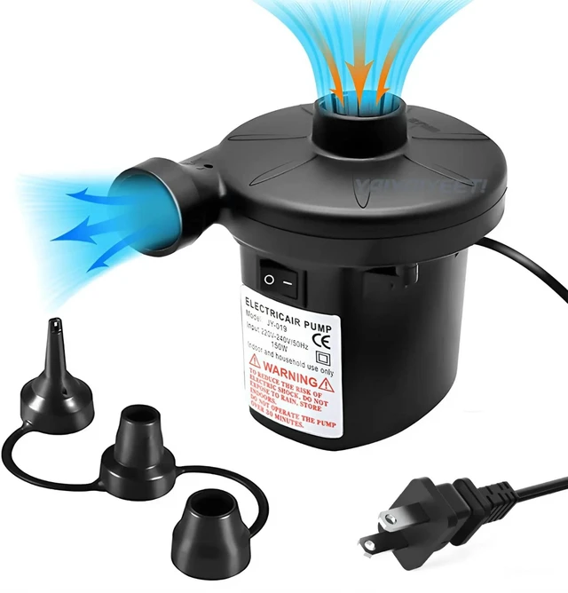 Alt view image 8 of 14 - Electric Air Pump for Inflatable Air Mattress Bed Boat Couch Pool Toy Raft Float