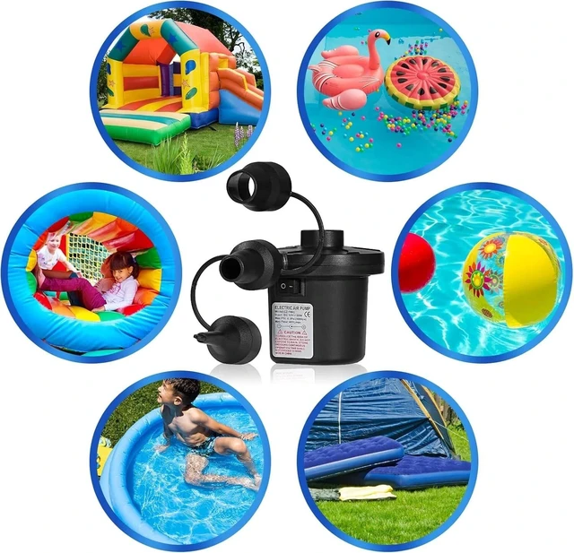 Alt view image 9 of 14 - Electric Air Pump for Inflatable Air Mattress Bed Boat Couch Pool Toy Raft Float