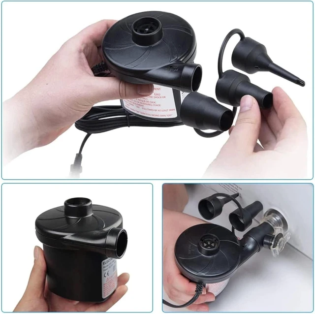 Alt view image 14 of 14 - Electric Air Pump for Inflatable Air Mattress Bed Boat Couch Pool Toy Raft Float