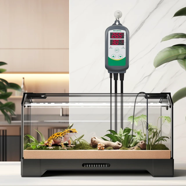 Alt view image 11 of 14 - ITC-308 Digital Temperature Controller 2-Stage Outlet Thermostat Heating and Cooling Mode Carboy Homebrew Fermenter Greenhouse Terrarium 110V 10A 1100W