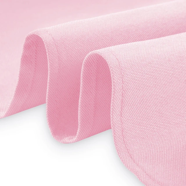 Alt view image 9 of 12 - Lann's Linens - 10 Premium 70" Round Tablecloths for Wedding / Banquet / Restaurant - Polyester Fabric Table Cloths - Pink
