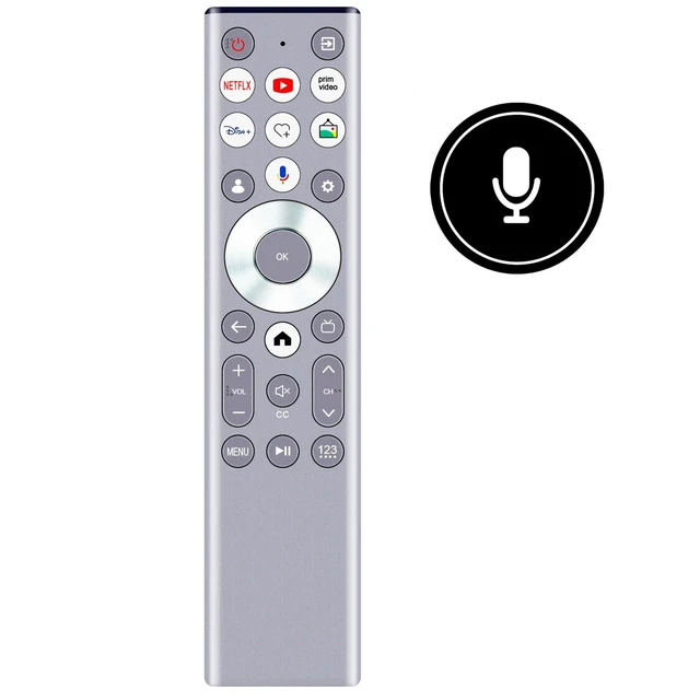 Alt view image 7 of 10 - Voice Replacement ERF6G80H Remote Control Commander Compatible with Hisense CanvasTV Smart Google TV 75S7N 55S7N 85S7N 65S7N