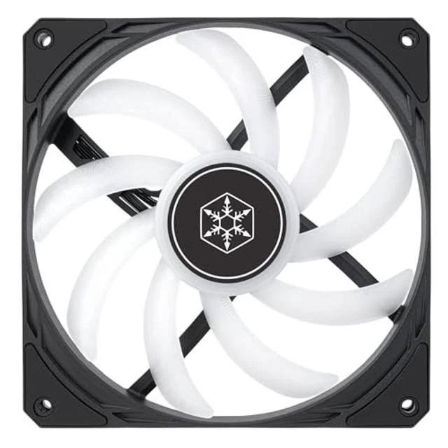 Alt view image 12 of 12 - Silverstone Technology Air Slimmer 140 Enhanced Performance 140mm Slim Fan with Full-Range PWM, ARGB Lighting and Shark Force Technology, (SST-AS140B-ARGB)