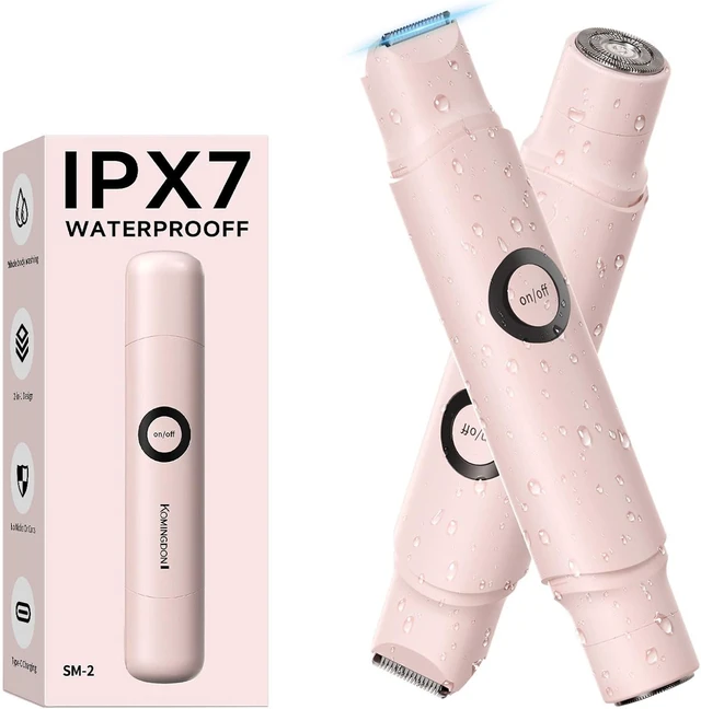 Alt view image 8 of 14 - Bikini Trimmer for Women-Electric Razors for Women,Rechargeable Pubic Body Hair Trimmer,Waterproof Electric Shaver,Portable Lady Bikini Shaver for Legs, Body,Armpit, Facial, Gifts for Woman, Pink