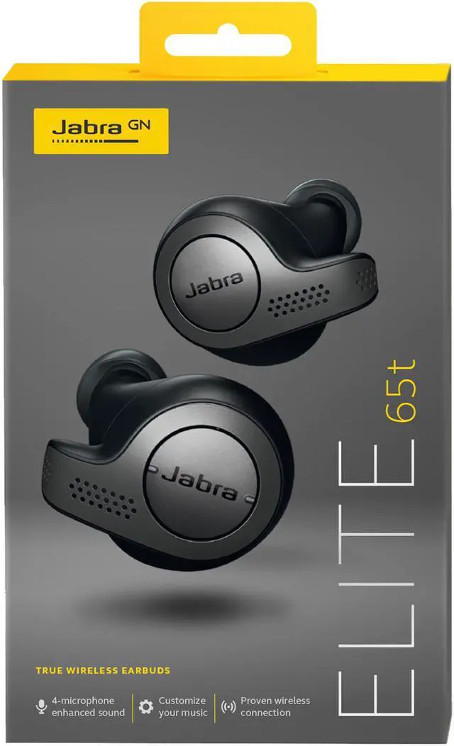 Alt view image 3 of 4 - Jabra Elite 65t Alexa Enabled True Wireless Earbuds with Charging Case NEW