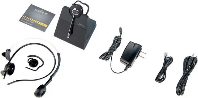 Alt view image 6 of 7 - Jabra Engage 75 Convertible Wireless Headset / Music Headphones NEW