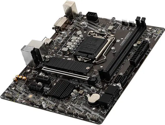 Alt view image 4 of 6 - MSI B460M BOMBER LGA 1200 Intel B460 SATA 6Gb/s Micro ATX Intel Motherboard