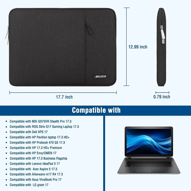 Alt view image 3 of 6 - Laptop Case 16 inch, 15-15.6 inch Laptop Sleeve Bag with Pocket