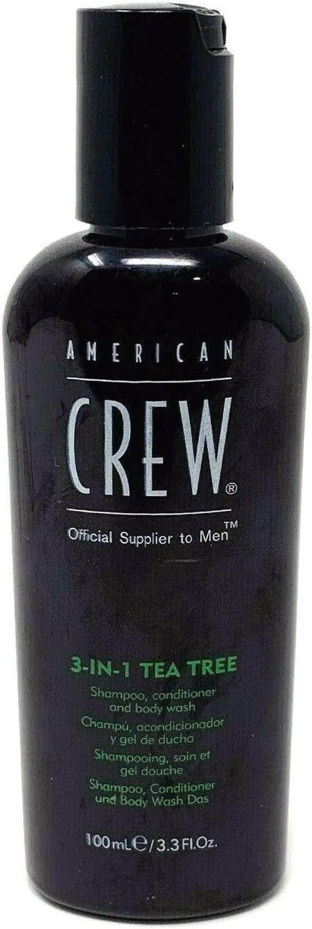 Main image of American Crew 3-In-1 Tea Tree Shampoo Conditioner Body Wash 3.3oz 100ml