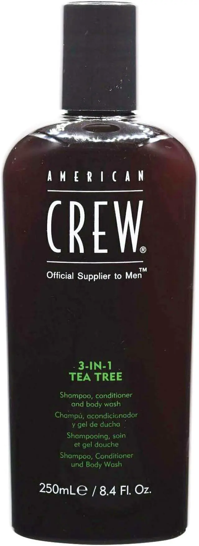 Alt view image 2 of 6 - 3-In-1 Tea Tree Shampoo & Conditioner & Body Wash by American Crew for Men - 8.4 oz Shampoo & Conditioner & Body Wash