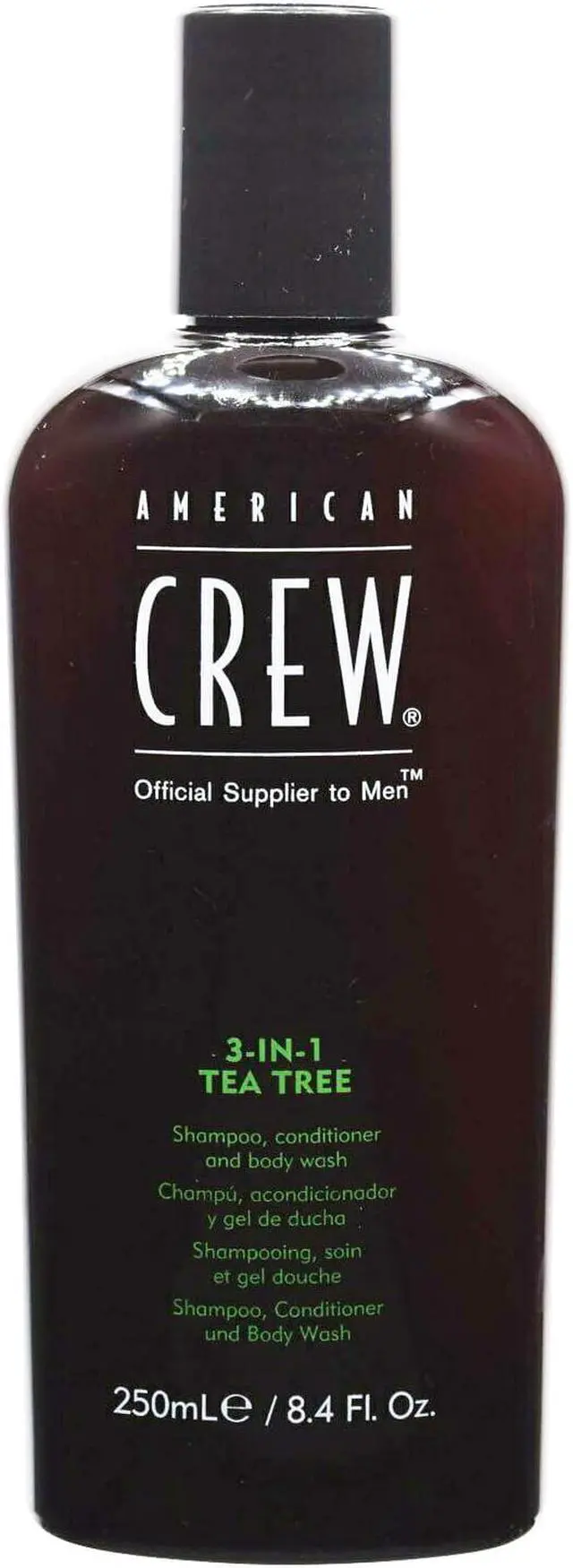 Alt view image 3 of 6 - 3-In-1 Tea Tree Shampoo & Conditioner & Body Wash by American Crew for Men - 8.4 oz Shampoo & Conditioner & Body Wash