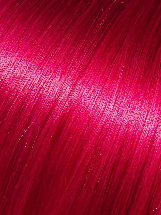 Alt view image 3 of 3 - Babe Tape-In 18 Inch Pamela #Dark Fuxia Hair Extensions 10 Wefts Straight Color
