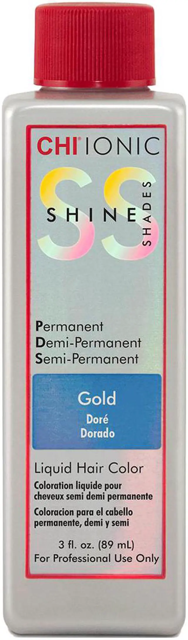 Main image of Farouk CHI Ionic Shine Shades Gold Additive Permanent Demi-Permanent Semi-Permanent Hair Color 3oz 90ml