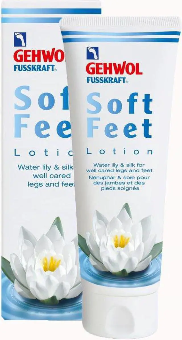 Alt view image 2 of 3 - Gehwol Fusskraft Soft Feet Lotion Water Lili and Silk For Well Cared Legs And Feet 4.4oz 125ml
