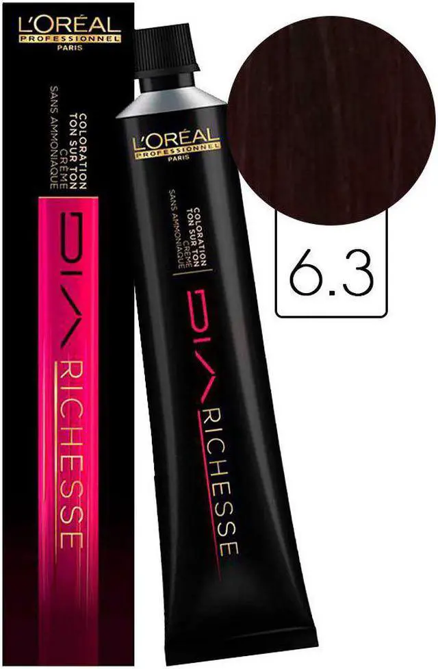 Alt view image 2 of 2 - Loreal Professionnel Paris Dia Richesse 6.3 Gingerbread Demi-Permanent Hair Color European=6.3/6G 1.7oz 50ml