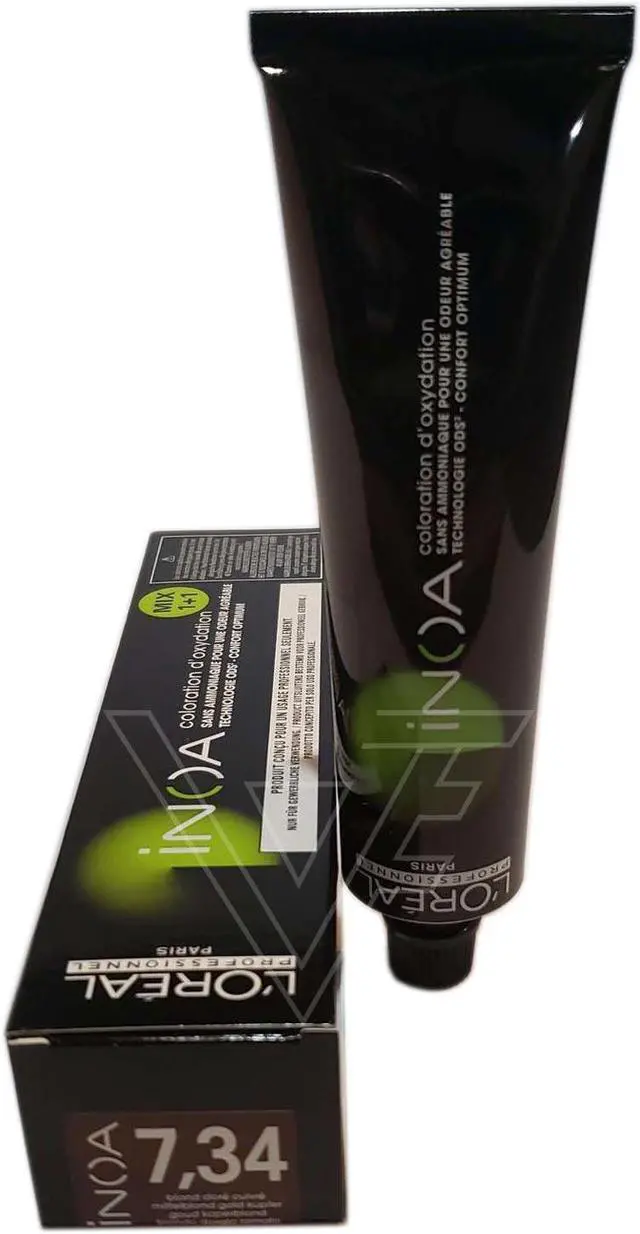 Alt view image 4 of 5 - Inoa # 7.34 - Golden Copper Blonde by L'Oreal Professional for Unisex - 2 oz Hair Color