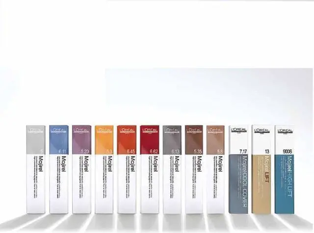 Main image of Loreal Professionnel Paris Majirel Majirouge Rubilane 6.64/6RC Dark Red Copper Blonde Ionene G Incell Permanent Hair Color 1.7oz 50ml