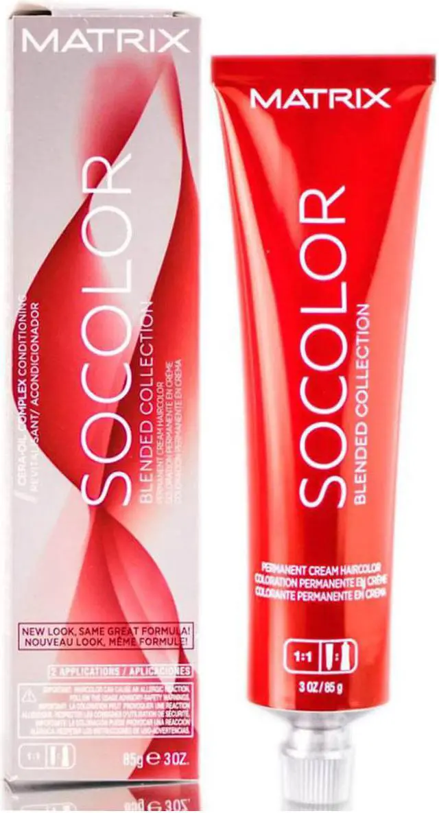 Alt view image 4 of 4 - Matrix Socolor 3BR Darkest Brown Brown Red Permanent Cream Hair Color 3oz
