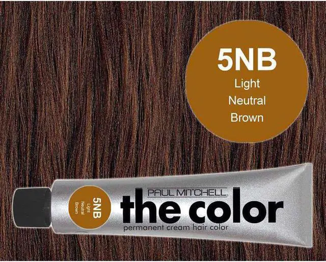 Alt view image 3 of 3 - Paul Mitchell The Color 5NB Light Neutral Brown Permanent Cream Hair Color 3 OZ