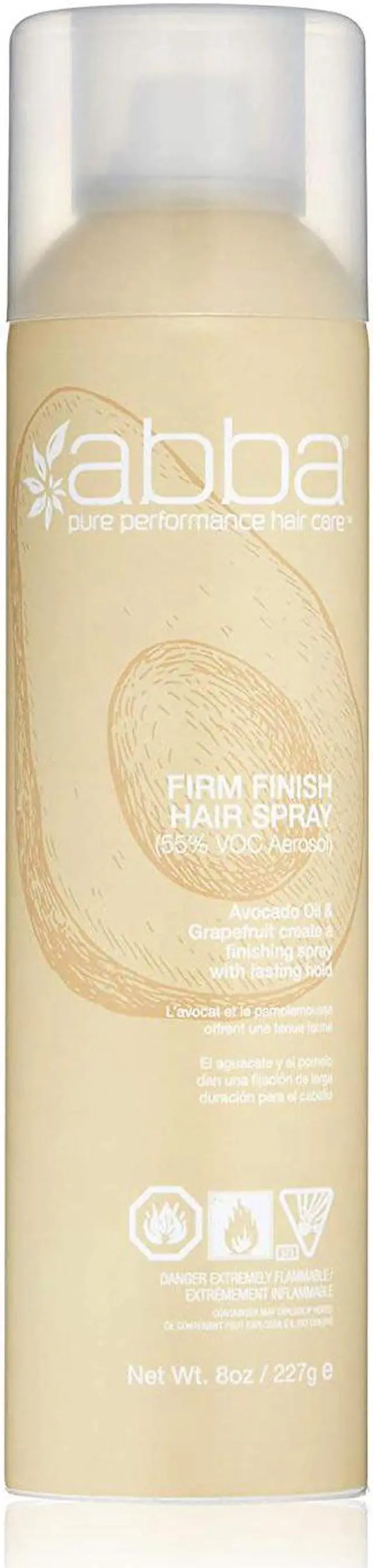 Main image of Abba Firm Finish Hair Spray Aerosol For All Hair 8oz 227g