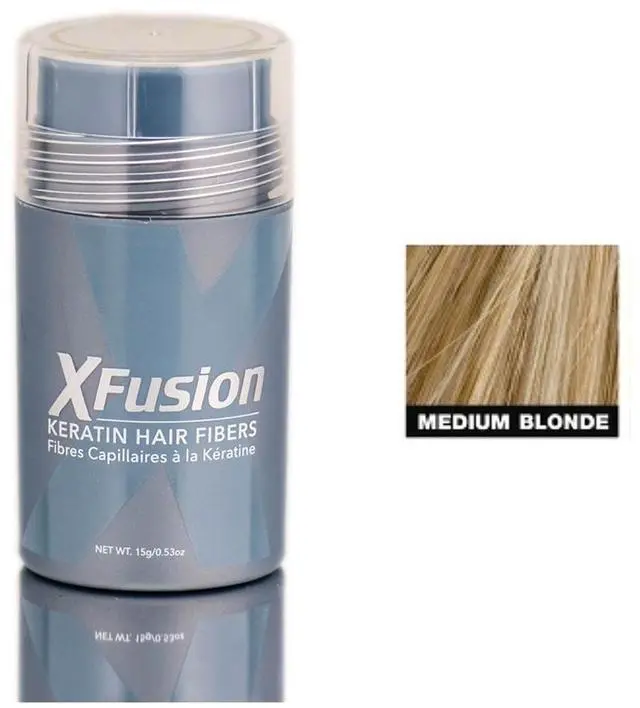 Main image of Xfusion Keratin Hair Fibers Medium Blonde 0.53oz 15ml