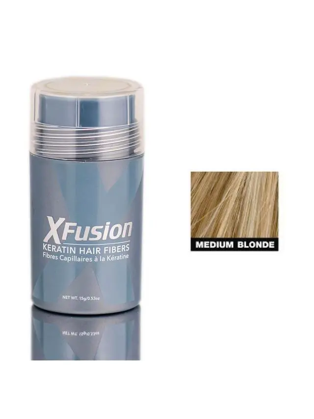 Alt view image 3 of 5 - Xfusion Keratin Hair Fibers Medium Blonde 0.53oz 15ml