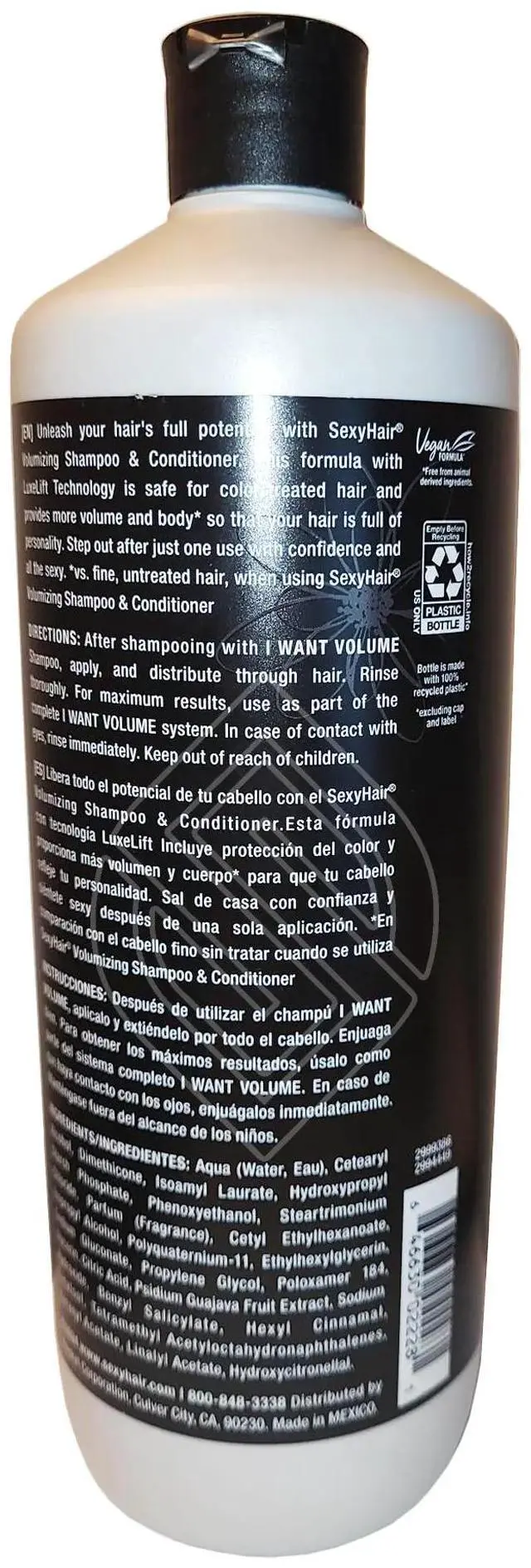 Alt view image 2 of 5 - Sexy Hair I Want Volume Volumizing Conditioner 33.8oz 1000ml