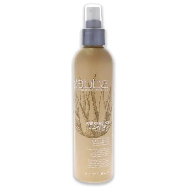 Alt view image 2 of 6 - Abba Preserving Blow Dry Hair Spray Thermal Protection For Heat-Activated Styles 8oz 236ml