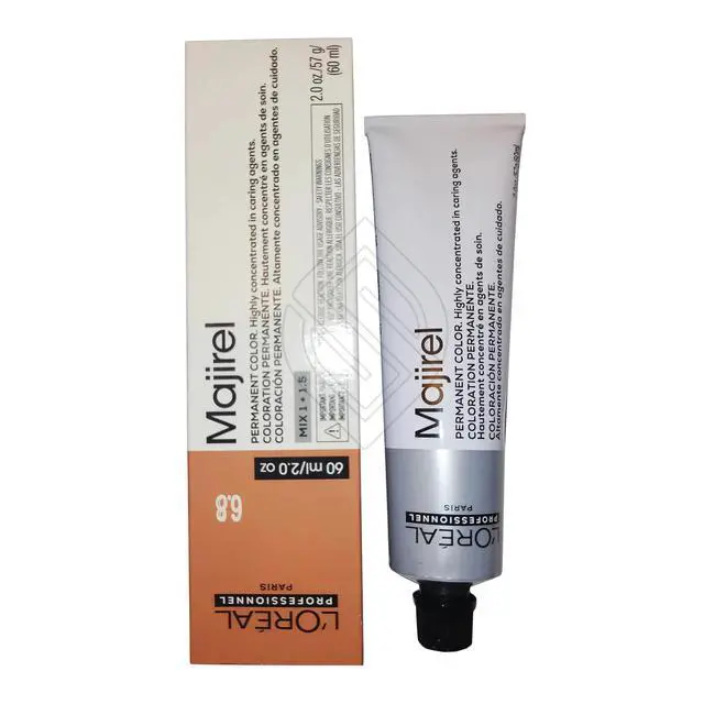 Alt view image 3 of 5 - Loreal Professionnel Paris Majirel 6.8/6M Dark Blonde Mocha Permanent Hair Color 2oz 60ml